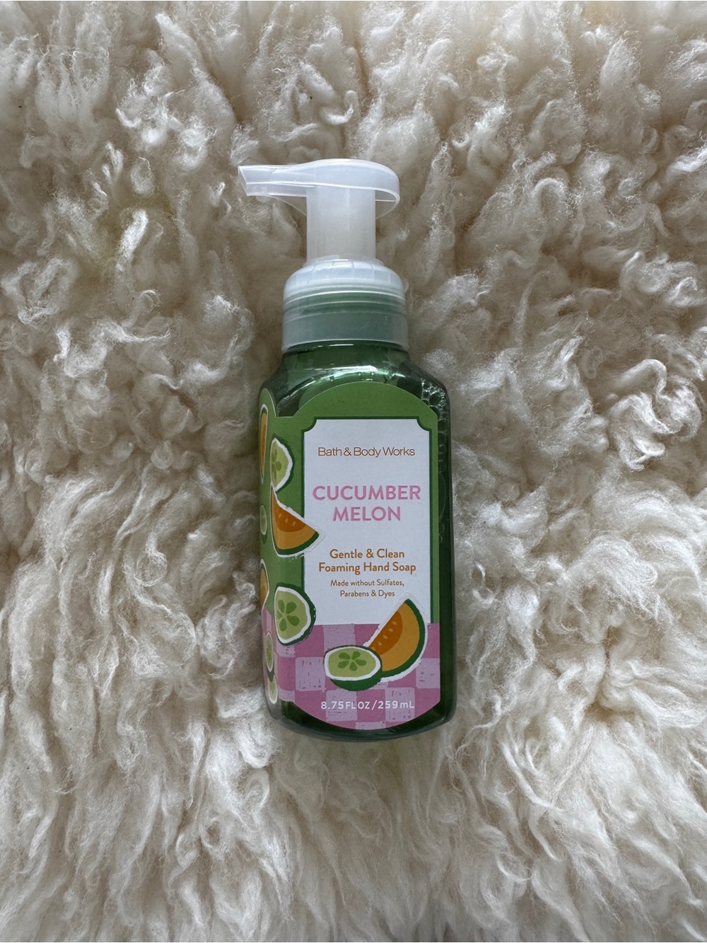 New BBW Cucumber Melon Gentle Foaming Hand Soap